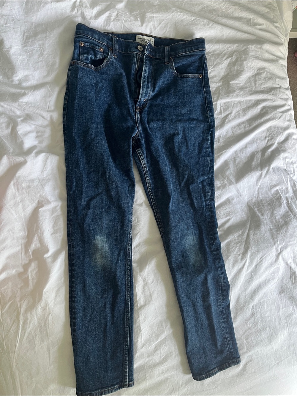 Abercrombie curve love straight leg jeans
